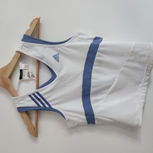 Adidas Women Tennis Y- Tank Top  White and Purple
